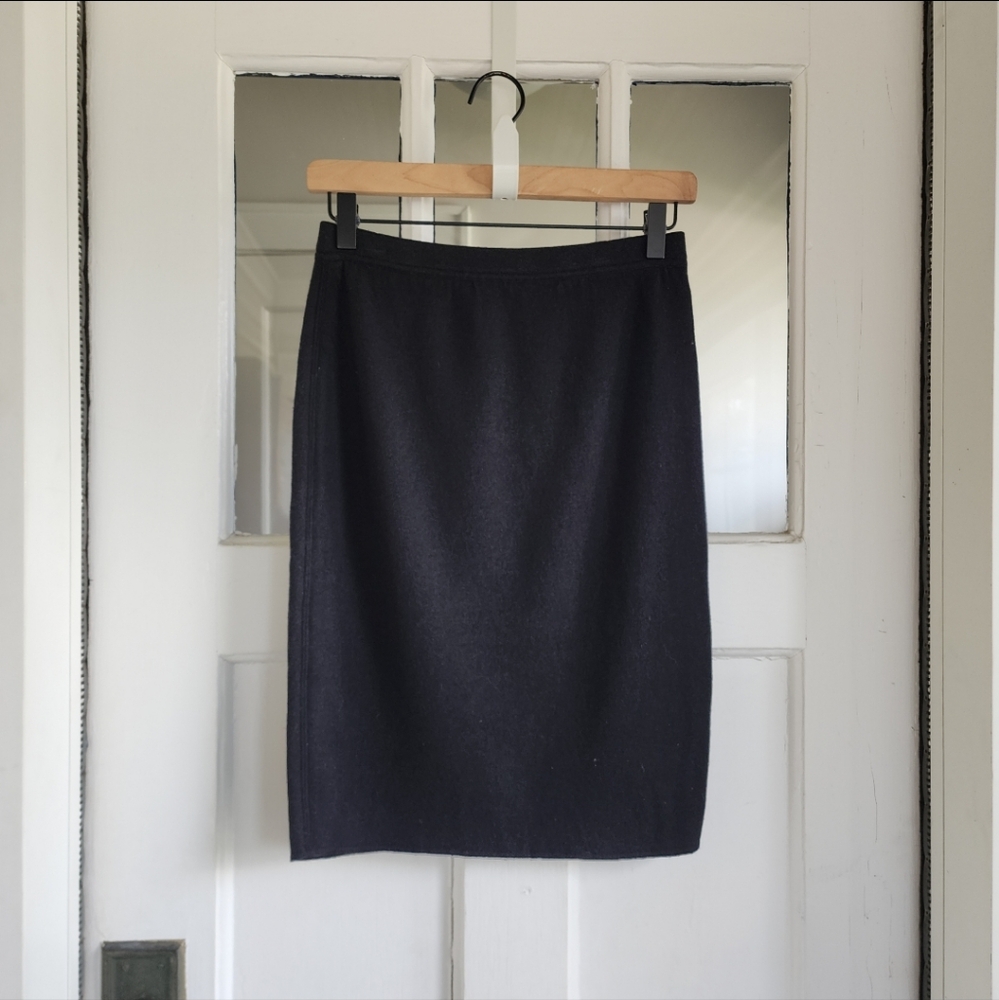 Escada Black Knit Pencil Skirt